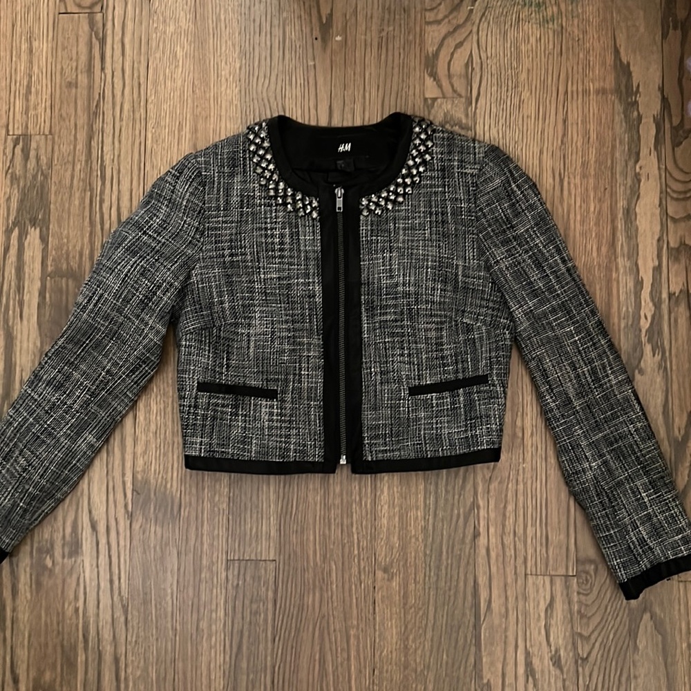 H&M tweed blazer